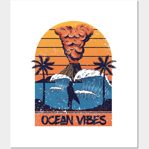 ocean vibes Wall Art by love shop store